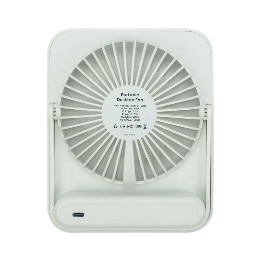 rechargeable table top fan with rotating desk stand, compact & portable, type c rechargeable table top fan with rotating desk stand, compact & portable, type c