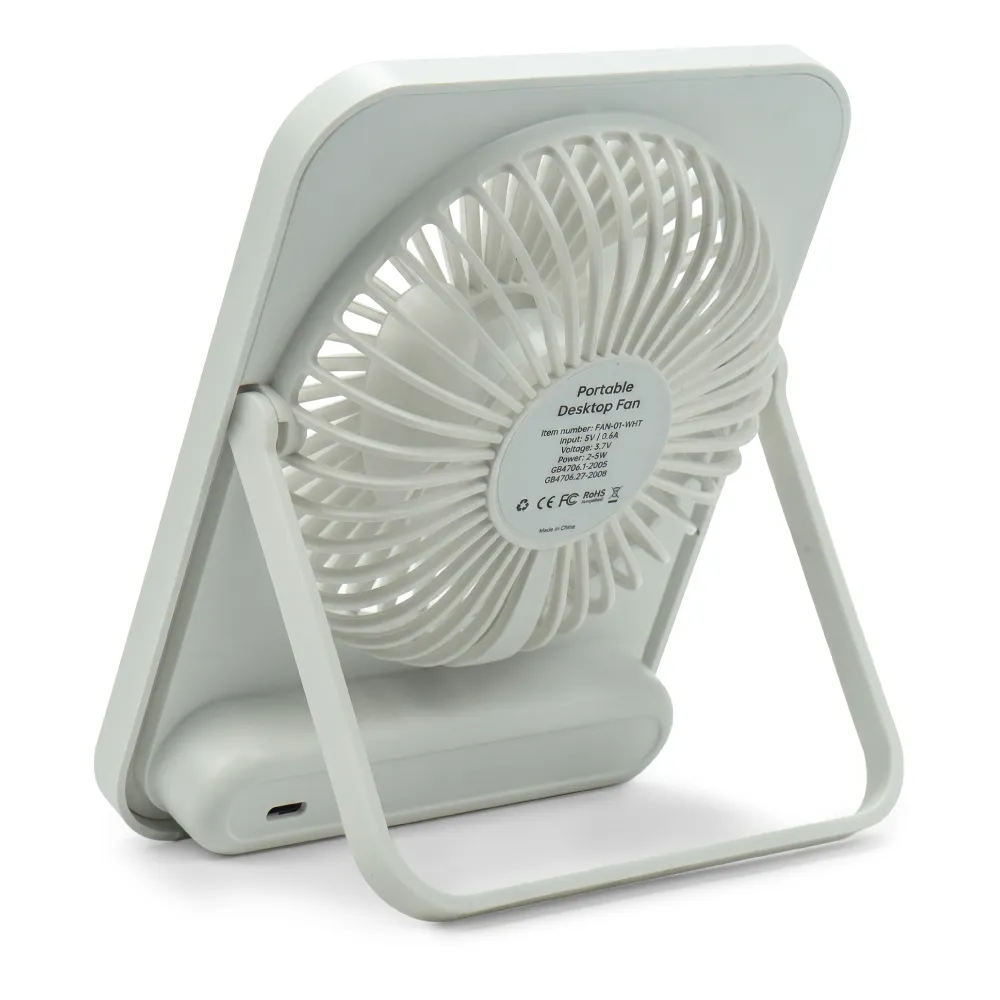 rechargeable table top fan with rotating desk stand, compact & portable, type c rechargeable table top fan with rotating desk stand, compact & portable, type c