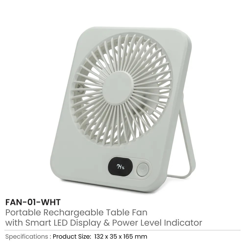 rechargeable table top fan with rotating desk stand, compact & portable, type c rechargeable table top fan with rotating desk stand, compact & portable, type c